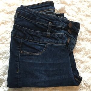 Dark blue jeans